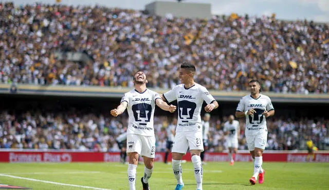 Pumas de la UNAM venció por la mínima diferencia a Monterrey y es líder en la Liga MX. (Fuente: Mexsport)