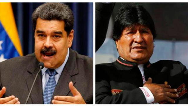 Morales fue uno de los aliados más cercanos a Maduro (i). Foto: difusión