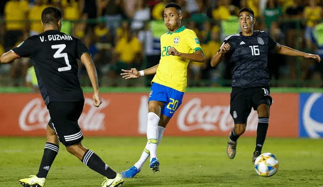 Lazaro le dio el gol del triunfo a Brasil para conseguir el título del Mundial Sub-17 ante México. | Foto: AFP
