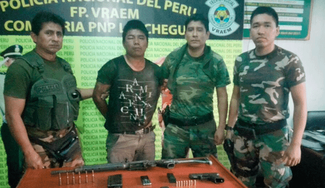 Policía captura a presunto sicario del narcotráfico en el Vraem