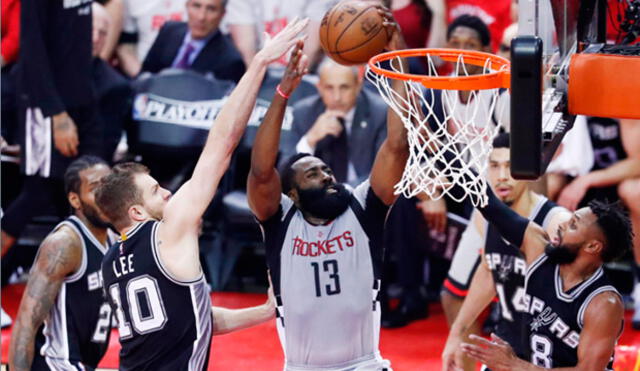 Playoffs NBA: Houston Rockets venció a San Antonio e igualó la serie por la Conferencia Oeste