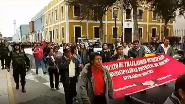 Trujillo: Trabajadores estatales amenazaron con realizar huelga indefinida luego de protest