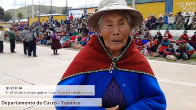 Día de la Mujer: usuarias de pensión 65 envían saludos en sus lenguas originarias [VIDEO]