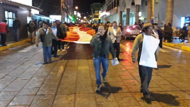 Áncash: huaracinos marchan en favor del referéndum