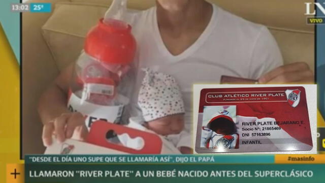 Fanatismo por River Plate: padres nombran a su hijo como el 'Millonario' a días de la final [VIDEO]