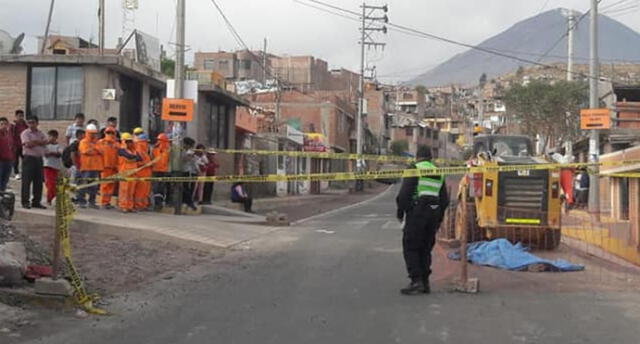 Egresado de la Unsa muere arrollado por maquinaria pesada en Arequipa.