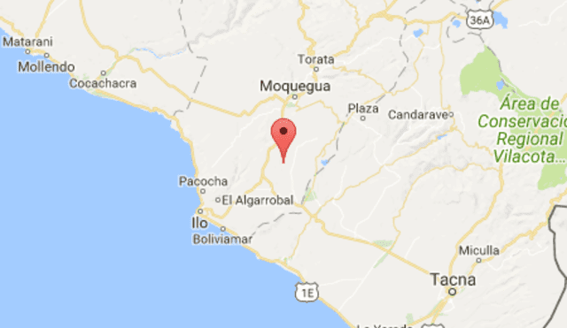 IGP: sismos de 4.8 y 3.8 grados sacudieron a la región de Tacna