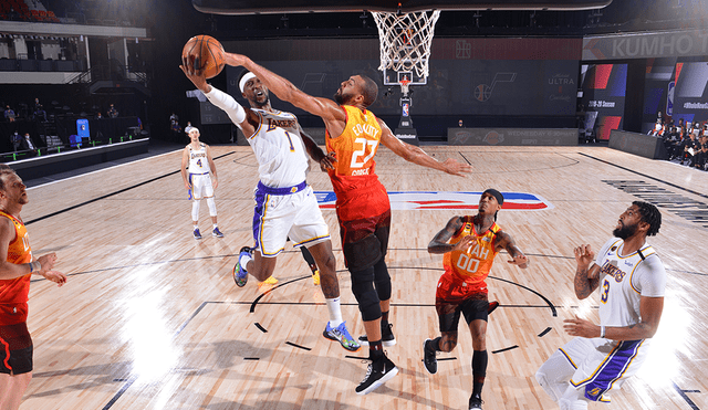 Lakers vs. Utah por la NBA. (FOTO: AFP).