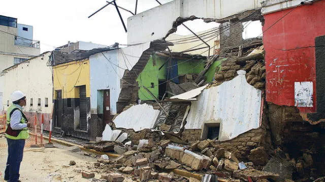 La Libertad: 47 viviendas antiguas del Centro Histórico de Trujillo en serio riesgo de desplomarse