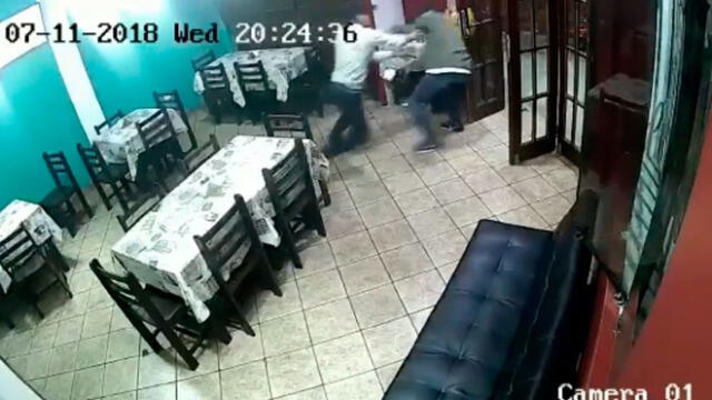 Trujillo: así fue el asalto que terminó con un policía herido de bala [VIDEO]