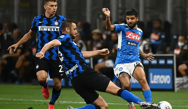 Inter vs. Napoli EN VIVO: se enfrentan por la fecha 37 de la Serie A. | Foto: AFP