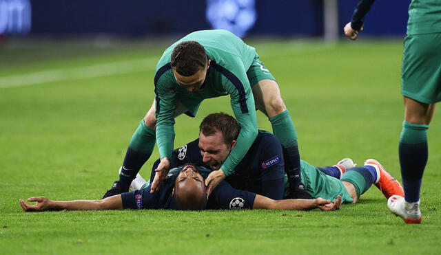 El conmovedor llanto de Lucas Moura al ver el gol que clasificó al Tottenham a la final de la Champions League [VIDEO]