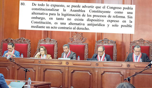 Tribunal Constitucional Foto: TC
