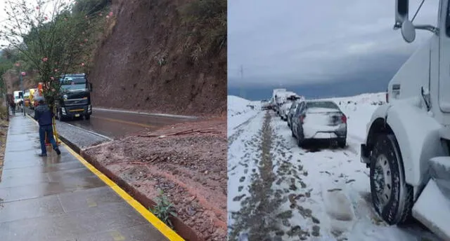 Lluvias y nevadas en Cusco bloquean el tránsito hacia regiones del sur