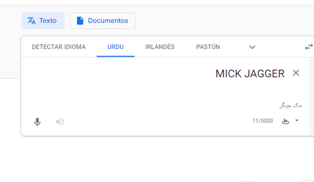 Google Translate: Este usuario puso 'Mick Jagger' en el traductor y el resultado lo dejó sin palabras [FOTOS]