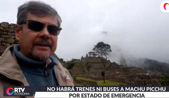 Miguel Zamora, administrador del parque arqueológico de Machu Picchu. Foto: Captura.