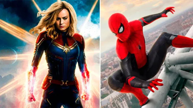 Capitana Marvel y Spider-Man podrían ser nuevos líderes del UCM según rumores. Créditos: Composición