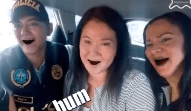 Facebook: crean curiosa parodia del selfie que Keiko se tomó con dos policías [VIDEO]