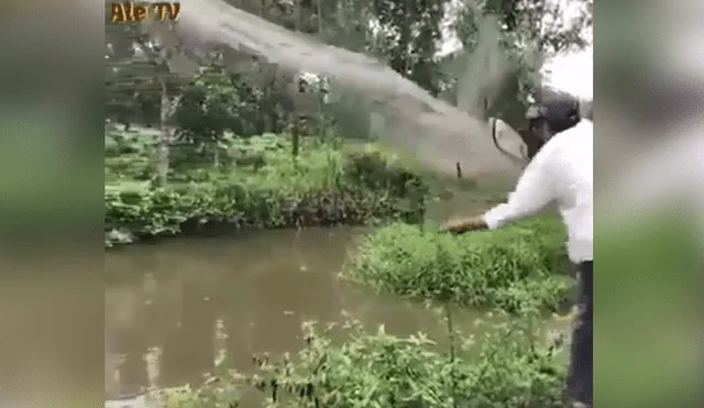 YouTube viral: misterioso lago fue visitado por pescador que arrojó sus redes y atrapó esto [VIDEO]