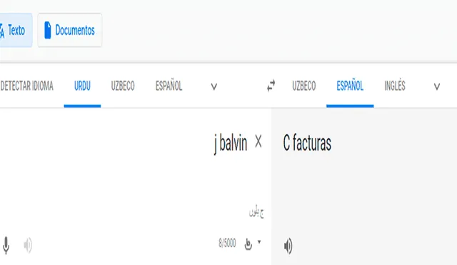 Google Traductor: Fan de J Balvin escribe su nombre en aplicación y queda en shock con resultado [FOTOS]