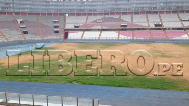El estadio nacional también se encuentra en pésimas condiciones. Foto: Líbero