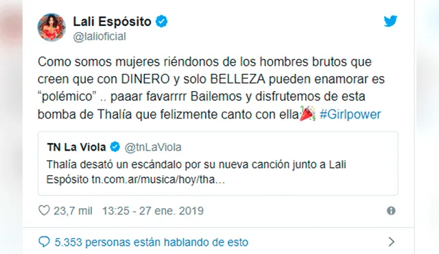 Thalía y Lali Espósito tuvieron noble gesto con sus fans tras lanzar nuevo tema