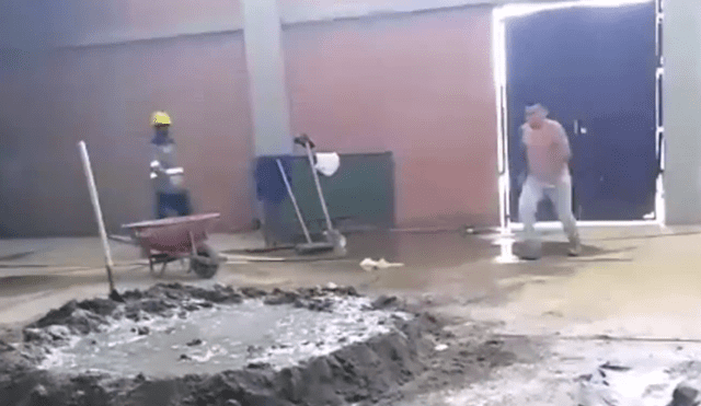 YouTube viral: pierde su trabajo por realizar 'salto mortal' en mezcla de cemento [VIDEO]