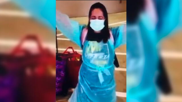 La madre de la menor agradeció a los doctores al ver a su hija recuperada. (Foto: YouTube)