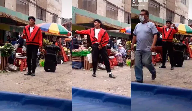 Desliza las imágenes para ver la increíble coreografía que hizo esta artista callejero de Thriller de Michael Jackson. Foto: captura de TikTok/eladioyou