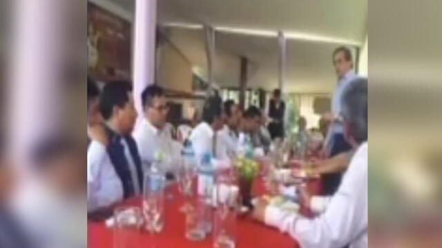 Jorge del Castillo celebró con apristas designación de Abel Salinas en Gabinete [VIDEO]