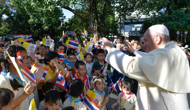 El papa Francisco aterrizó en Japón en la segunda etapa de su gira asiática. Foto: AFP.