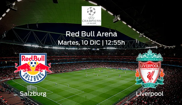 Ver EN VIVO Liverpool vs. Salzburg ONLINE EN DIRECTO vía ESPN por la última fecha de la fase de grupos de la UEFA Champions League desde el Red Bull Arena a partir de las 12:55 horas (horario peruano).