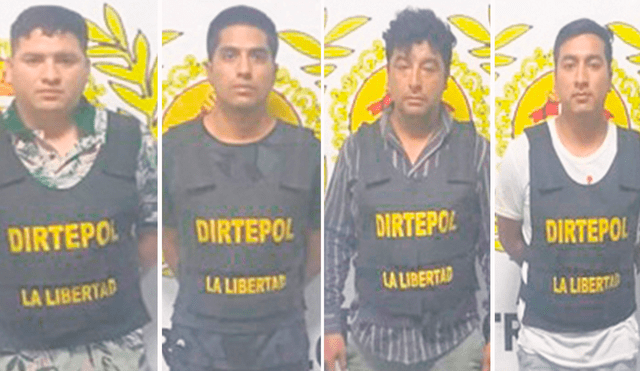Atrapados. José Vásquez (21), Junior Guibert (23), Michael Quispe (27), Oscar Urcia (39) y Sergio Timoshi Ruiz (24).