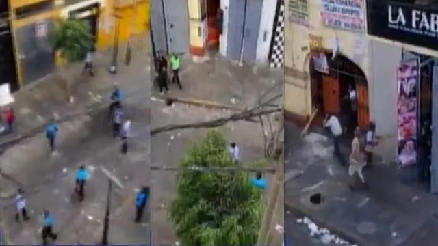La Victoria: serenos y ambulantes se enfrentaron en Gamarra [VIDEO] 