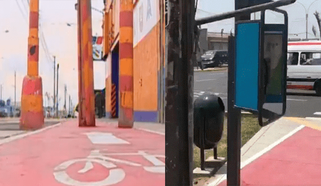 Reubicarán postes que bloquean ciclovía en la Av. Argentina [VIDEO]