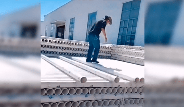 Facebook viral: joven quería aprender a 'zapatear' y utiliza curioso truco usando tubos [VIDEO]