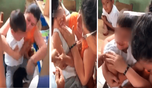 Video es viral en YouTube. El niño desató más de una carcajada con su peculiar conducta luego de hacer una ‘pataleta’ para que la enfermera no coloque una inyección