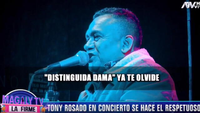 Tony Rosado habría cambiado letra de canción para decir “te mataré"