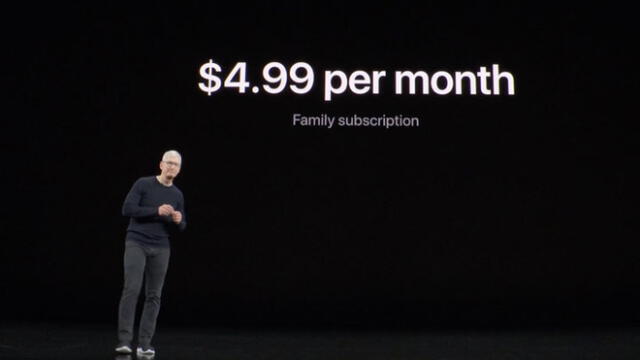 Apple TV+ tendrá una suscripción mensual de 4,99 dólares.