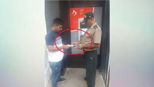 Policía encuentra dinero en un cajero automático y lo devuelve a su dueño en Tumbes