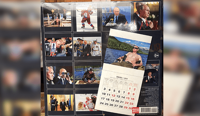 El calendario de Vladimir Putin que arrasa en ventas en Japón [FOTOS]