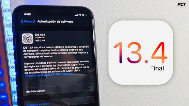Apple lanza iOS 13.4.