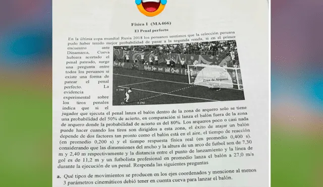 Facebook: peruano enseña Física usando como ejemplo el penal que falló Cueva en Rusia 2018 [FOTOS]