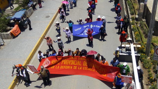 Junín: secretario del SUTEP confirma reinicio de huelga docente