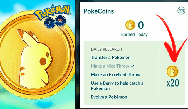 Estas serían las actividades a realizar para conseguir pokémonedas en Pokémon GO. Foto: Keibron.