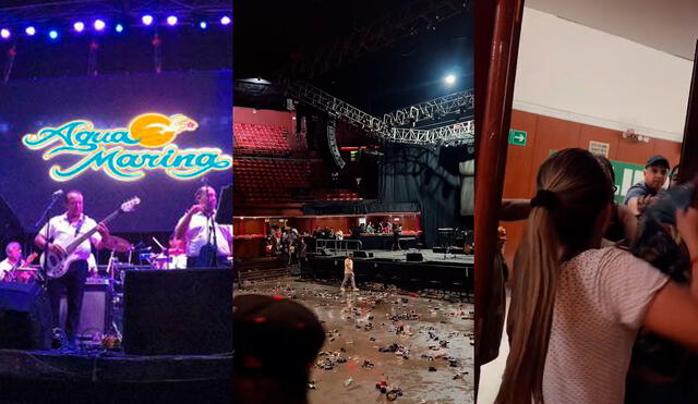 Agua Marina detuvo su concierto en Chile por hechos de violencia. Foto: captura/TikTok/difusión