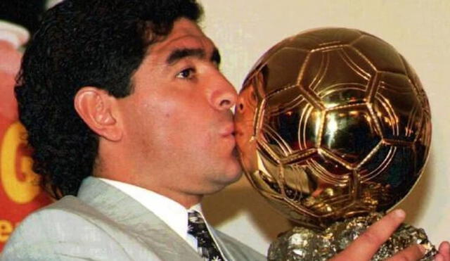 Maradona ganó el Balón de Oro del Mundial México 1986. Foto: Maradona/Facebook