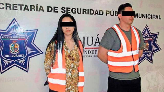 Pareja es arrestada por diferentes delitos en México. Foto: