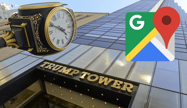 Google Maps: Tremenda sorpresa genera extraña escena en torre de Donald Trump