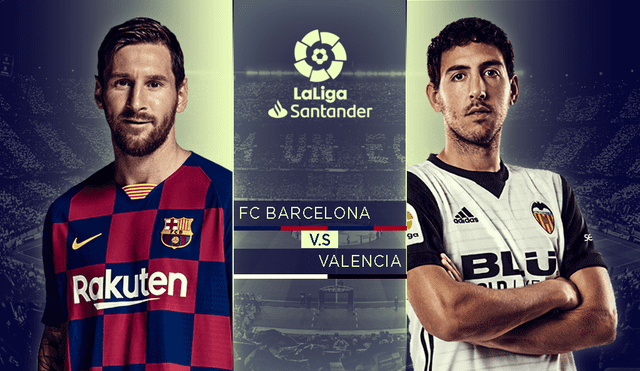 Barcelona vs Valencia EN VIVO con Lionel Messi por La Liga Santander. Foto: Composición